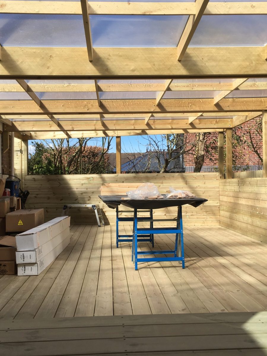 Covered decking